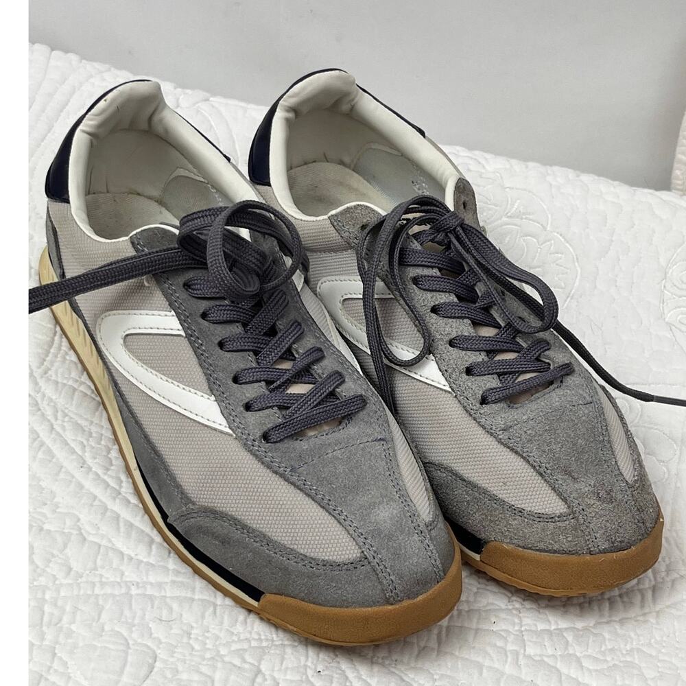 Tretorn Women's Size 9.5 Gray/White Lace Up Athleisure Walking Running Sneaker